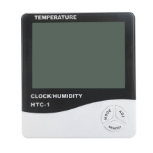 Elektronisches LCD-Digitalthermometer und Hygrometer für den Innen- und Außenbereich mit Echtzeitmesswerten und Einheitenumrechnung für