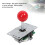 High-Quality Arcade Control Panel, Zero Delay USB Encoder for Arcade Buttons, Adjustable Joystick, Plug And Play Installation for PC, PS3, Raspberry P 8