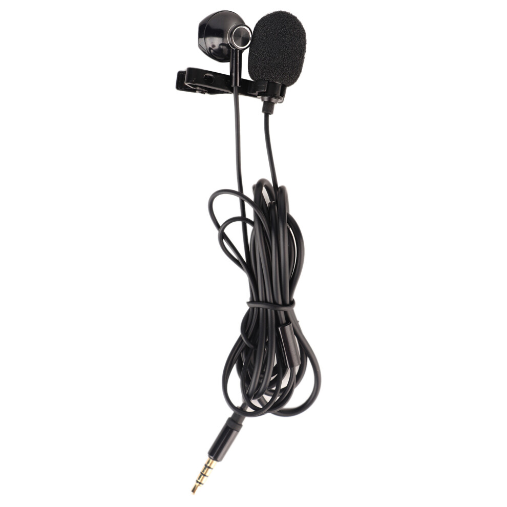 Omnidirectional Condenser Microphone With Hands Free Operation, Voice Clarity And No Battery Required For Professional Shirt Lapel Lav Mic Use In Vari 9012494068269