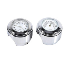Hochleistungs-Motorradlenkeruhr, Thermometer aus Aluminiumlegierung mit stoßfestem und wasserdichtem Design für einfache Montage