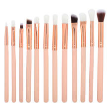 Luxus für Ihre Hände: 12-teiliges Make-up-Pinselset, hochwertige Synthetikborsten, Holzgriffe, Aluminiumzwingen, kein Haarausfall, einfach