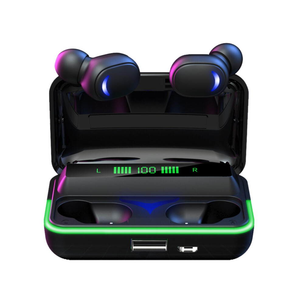 Hi-Fi Stereo Wireless Earbuds With Touch Control Bluetooth 5.0 Ipx5 Waterproof Mini Power Bank Built-In Microphone Wireless Tws Extended Playtime Comf 9012494070583