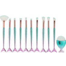 Zeigen Sie Ihre natürliche Schönheit mit einem makellosen Finish. 11-teiliges Make-up-Pinselset mit robustem Griff für den täglichen Gebrauch