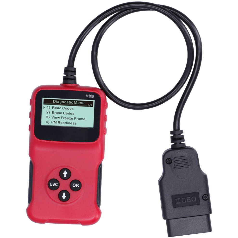 V309 Obd2 Diagnostic Scanner Code Reader For Car Engine, Plug & Play 8721378767891