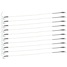 Carp Fishing Accessories 5 Set Hair Rigs with Metal Hooks Bait Thread 11#