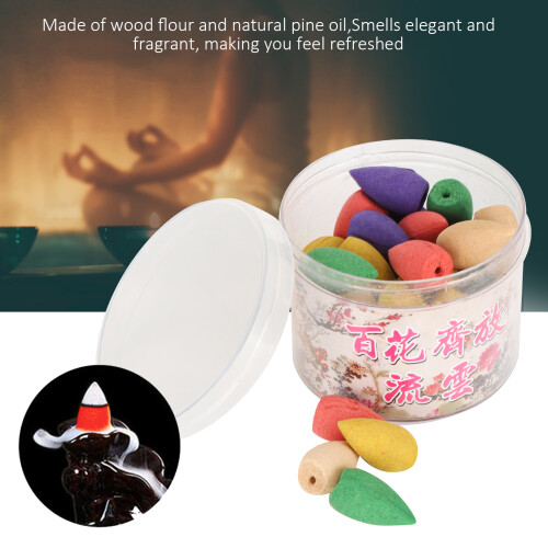 2 Box Backflow Incense Cones Waterfall Scents 80Pcs Indoor Air Purification 1