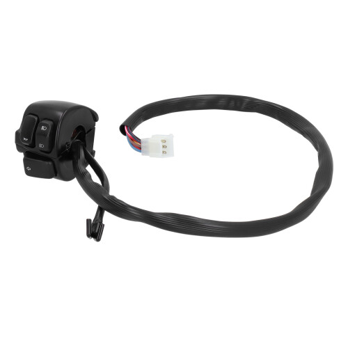 2pcs Motorcycle Handlebar Switch Set, Universal 25mm, Black 2