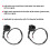 2pcs Motorcycle Handlebar Switch Set, Universal 25mm, Black 10