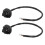 2pcs Motorcycle Handlebar Switch Set, Universal 25mm, Black 14