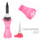 Reusable Golf Tees Set with Holder for Driving Range & Practice Pink 5