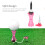 Reusable Golf Tees Set with Holder for Driving Range & Practice Pink 3