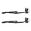 2pcs Motorcycle Handlebar Switch 1in Universal Horn Turn Signal Black 12