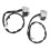 2pcs Motorcycle Handlebar Switch 1in Universal Horn Turn Signal Black 13