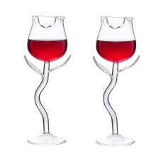 Cocktail Glasses Set Of 2 Rose Shaped Champagne Glasses Espresso Martini Glasses 180ml For Wedding Party
