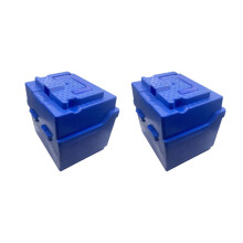 Heavy Duty Battery Box Double Storage For Vehicles And Motorcycles ABS Plastic Outdoor Use Blue