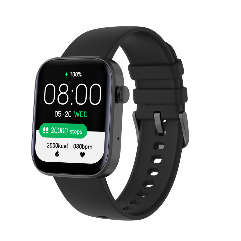Smartwatch For Women, 1.9 Inch Touch Screen Fitness Tracker, Ip68 Waterproof, Answer Calls, Heart Rate Monitoring, Black 9347817411393