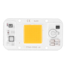 Módulo LED com chip COB integrado de alta potência, sem necessidade de driver, para projetos DIY, com conexão direta à corrente alternada, à