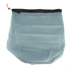Lightweight Mesh Stuff Sack Drawstring Storage Bag For Camping Hiking Pack Of Five (SXXL) 50D Polyester TearResistant