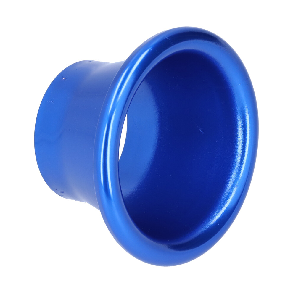 2.6In Cnc Aluminum Air Intake Turbo Horn Velocity Stack Adapter - Blue 7901378776654