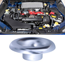 Silver 73mm/2.9in Car Short Ram Cold Air Intake Turbo Horn Adapter Aluminum