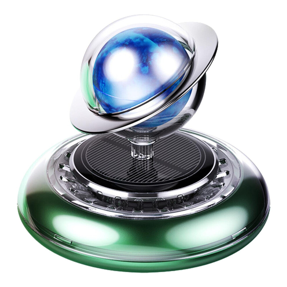 Solar Powered Planet Shaped Car Air Freshener Diffuser With Rotating Dashboard Design 9199774520966