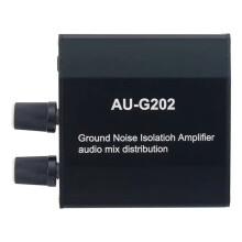 AU-G202 Ground Loop Noise Isolator Audio Mixer mit 2 Eingängen und 2 Ausgängen für PC NS PS Spielkonsolen