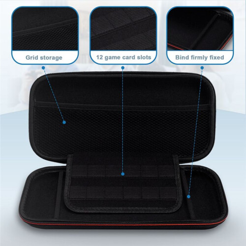 For  2 Travel Carrying Case Portable Hard Shell Protective Pouch with Handle for   2 Console 2
