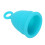Blue Silicone Menstrual Cup 14ml, Soft, Reusable, Size L 7