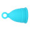 Blue Silicone Menstrual Cup 14ml, Soft, Reusable, Size L 13