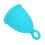 Blue Silicone Menstrual Cup 14ml, Soft, Reusable, Size L 14