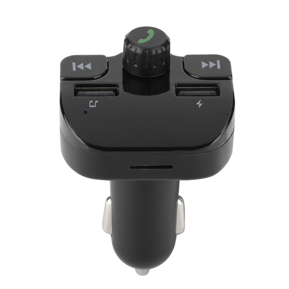 Bluetooth 5.0 Fm Transmitter For Cars Wireless Hands Free Calling And Music Streaming With Dual Usb Charger Fast Charging Led Display Smart 9138057418002