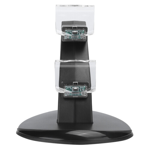 PS3 Controller Charging Stand With LED Indicator, 2 Tier Docking Station For Dual Controllers Featuring Simultaneous Charging, 2 In 1 Airplane Design 2