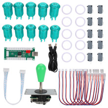 Ionchódóir USB Moill Nialasach Do Mheaisín Cluiche Stuara Cluiche Stuara LED Páirteanna DIY Tacaíocht Rialaitheoir Cluiche Rialaitheoir Retro