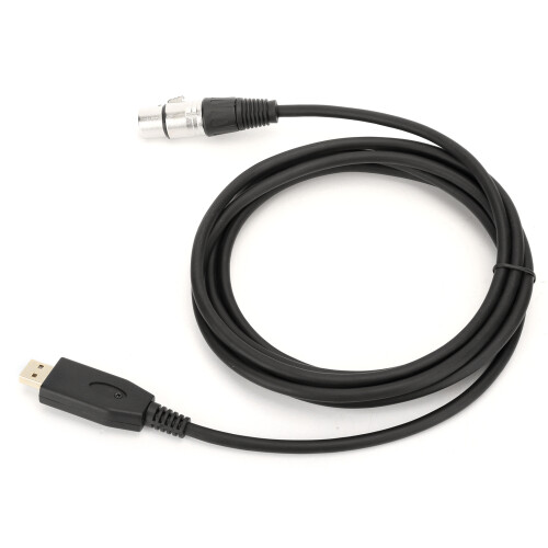 Soluție de conectare a microfonului, adaptor XLR la USB cu alimentare Phantom necesară, compatibilitate universală pentru microfoane dinamice și 1