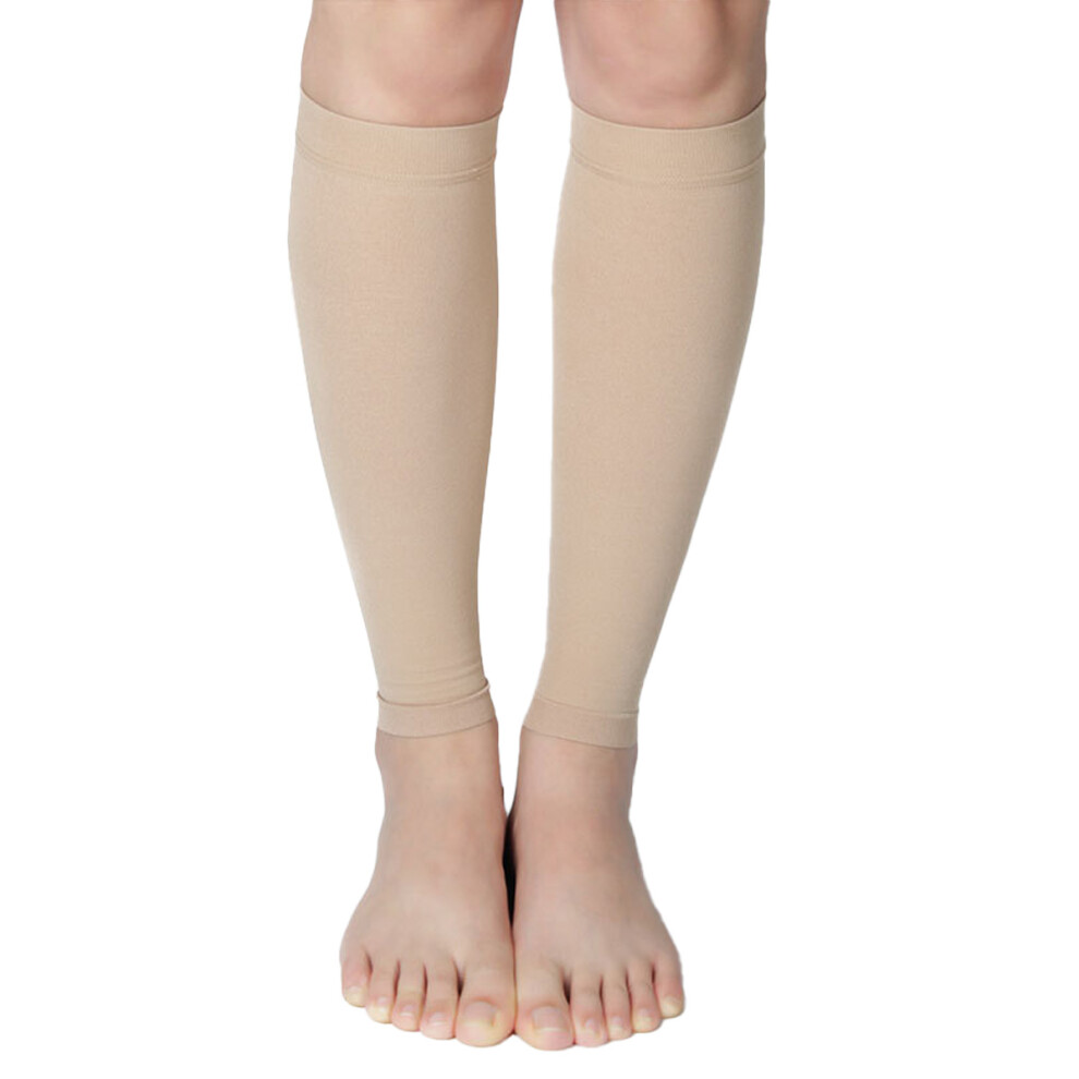 Pain Relief Calf Compression Gear, Compression Sleeve with Swelling Reduction, Varicose Veins Support, Footless Compression Socks, Muscle Recovery, M