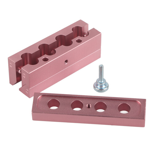 Σετ εργαλείων κατασκευής κραγιόν, DIY κραγιόν από ροζ χρυσό κράμα αλουμινίου με 2