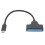 Adaptador SATA com design portátil, compatível com troca a quente e plug and play para SSDs e HDDs de 2,5 polegadas, conversor USB de alta 7