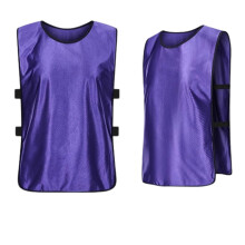 Practice Vests 6 Piece Set Multi Sport Pinnies Quick Drying Breathable Numbered Purple 70x47cm Volleyball Soccer