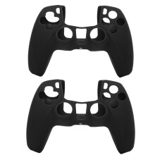 Siliconen hoesje voor PS5-controller, antislip grip met zweetbestendige en schokbestendige bescherming, zachte rubberen hoes voor PlayStation