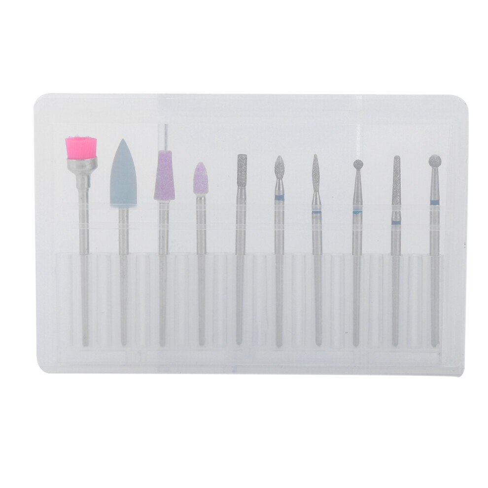 High Performance Nail Drill Bits for Acrylic Gel Nails Corrosion Resistant Premium Tungsten Carbide Bit Wide Compatibility with 3/32 Shank Tools