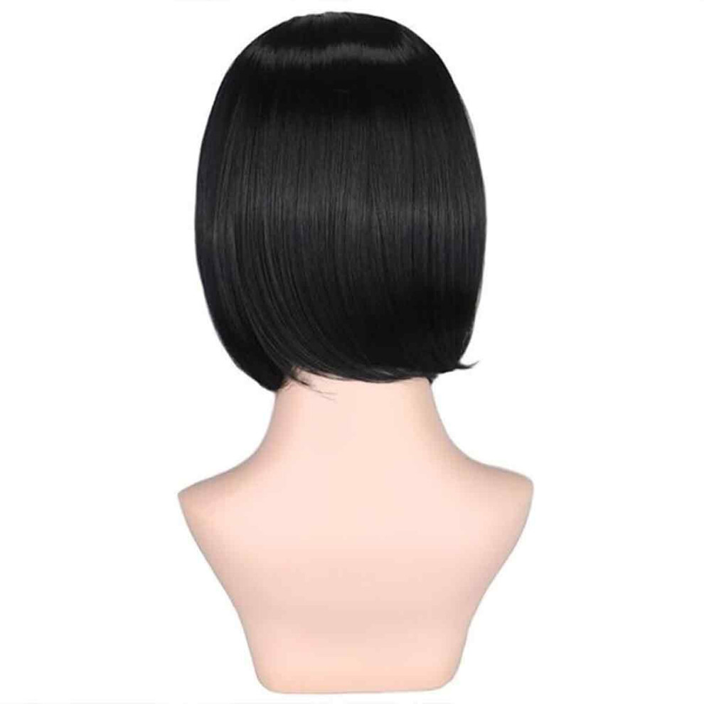 Unisex Silky Soft Synthetic Wig For Women, Middle Part Natural Looking Bob Wig With Adjustable Cap, Heat Resistant Daily Use Wig For Cosplay And Performance