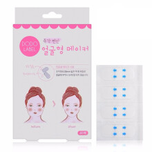 Fitas adesivas invisíveis, ultrafinas, transparentes e à prova d'água para lifting facial instantâneo. Elas retraem, firmam e modelam a pele,