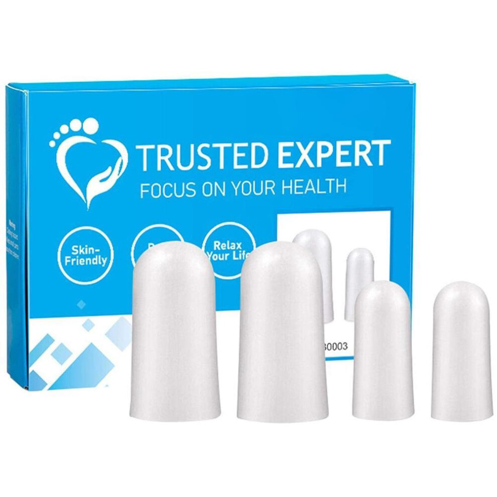 Finger Covers Waterproof Protection Medical Grade Silicone Gel Flexible Fit Non Slip Design Cracked Fingertip Treatment For Work And Activities