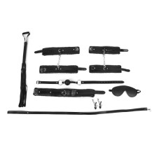 Regolabile per uomo e donna Kit di costrizione bondage in pelle Set bondage BDSM Morbido e confortevole Completamente regolabile Materiali atossici