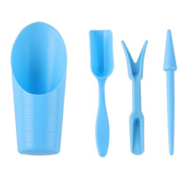 Succulent Plant Care Gardening Tools Set Blue 4Pcs Fairy Garden Hand Tools for Transplanting Digging Weeding Planting