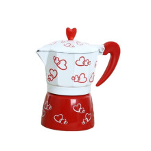 150ml Italian Moka Pot Stovetop Espresso Maker with Heat Resistant Handle for Gas or Electric Stove