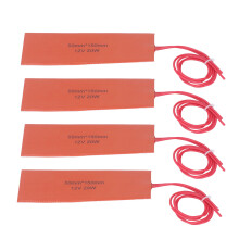 Versatile Heating Pad 20W 12V Silicone Rubber Mat for Equipment