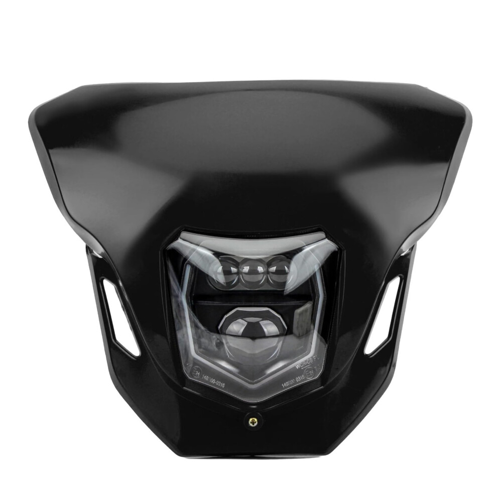 Round Projection Headlight For Crf125 250 450L 450Rl Cr Xr Led Headlight Hi/Lo Beam Drl Dirt Bike Black 9382693247612