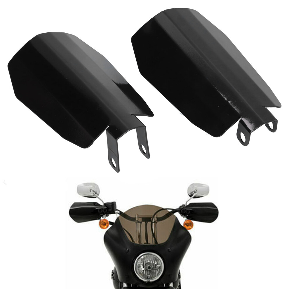 Matte Metal Handguard Fit For Baggers & Fxrs 2006+ With Upgraded Controls Black 3741378780305
