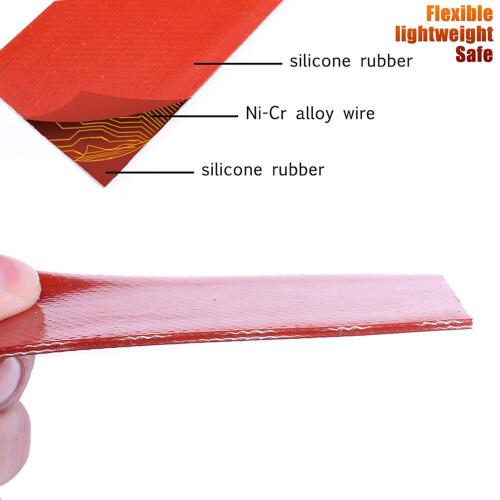 Versatile Heating Pad 20W 12V Silicone Rubber Mat for Equipment 1